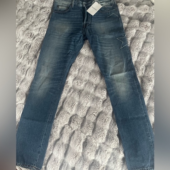 Valentino Mens Slim-Fit Denim Jeans Blue Sz 32 - Picture 7 of 11